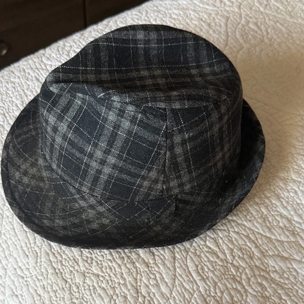 Weatherproof Black Plaid Hat